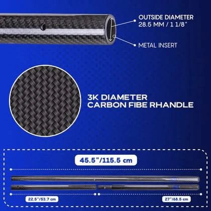 CKG Carbon Fiber Travel Handle - Black - Image 4