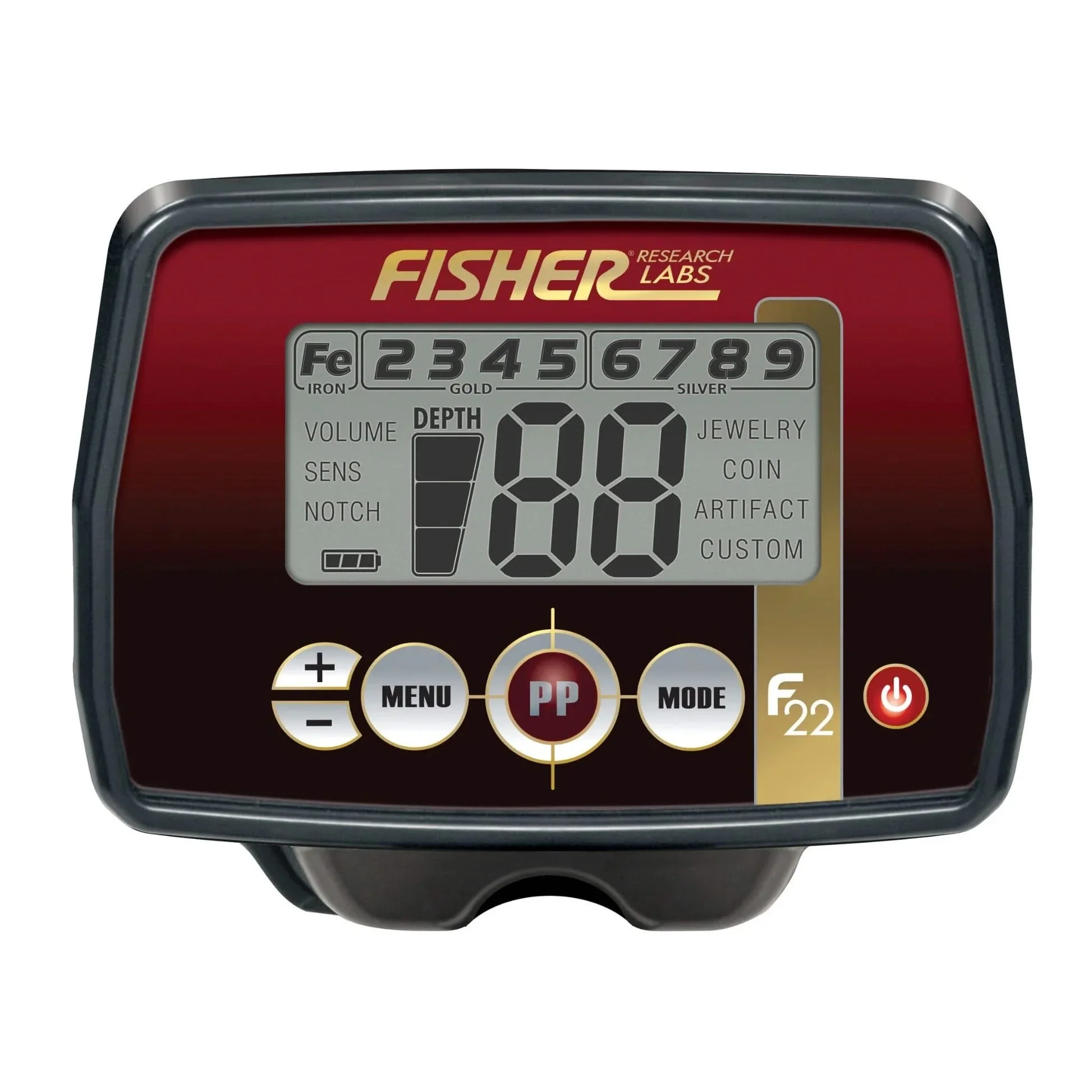 Fisher F22 Metal Detector With 11" DD Coil - Image 3