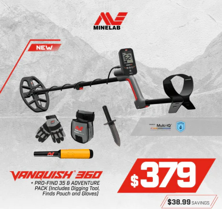 Minelab Vanquish 360 Metal Detector with Adventure Pack and Profind 35 - Image 2