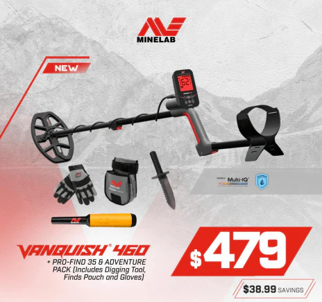 Minelab VANQUISH 460 Metal Detector with Adventure Pack and Profind 35 - Image 2