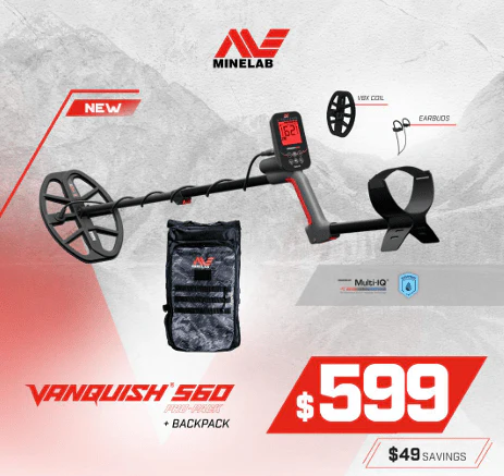 Minelab VANQUISH 560 Pro-Pack Metal Detector with Backpack - Image 2
