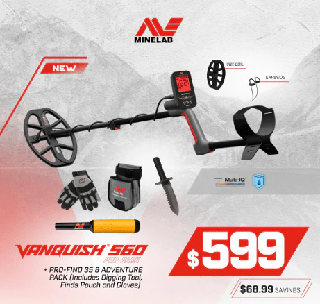 Minelab VANQUISH 560 Pro-Pack Metal Detector with Adventure Pack and Pro-Find 35 - Image 2